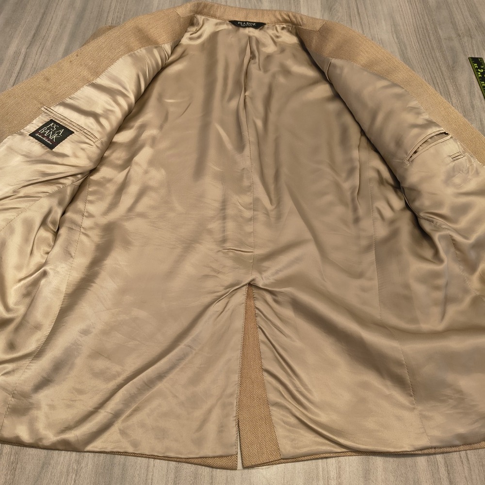 Jos A Bank Men's Silk Camelhair Blend Blazer Suit Jacket Sport Coat 44S - Picture 11 of 12
